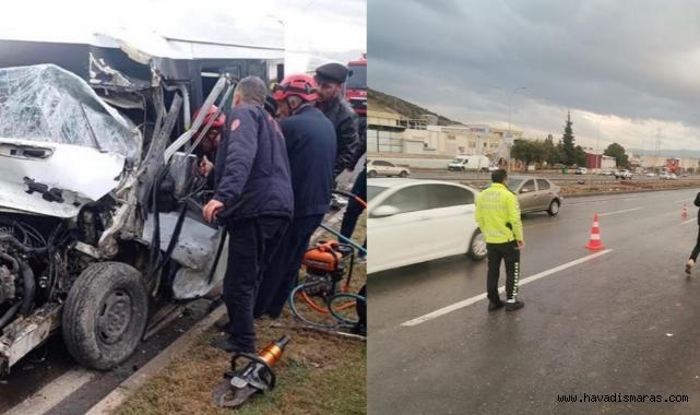 Kahramanmaraş’ta zincirleme kaza: 11 yaralı