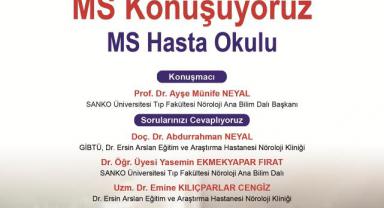 SANKO Üniversitesi’nde “MS hasta okulu” Toplantısı Düzenlenecek