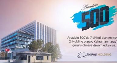 KİPAŞ Holding, Anadolu 500 listesine 7 şirketi ile girdi..