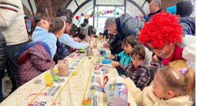 Çadır kentlerde kalan çocuklar EXPO 2023 alanında unutulmaz bir gün yaşadı..