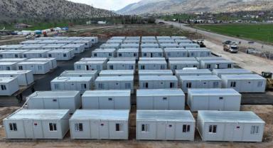Nurhak’ta Konteyner Kentin Alt ve Üstyapısı Tamamlanıyor