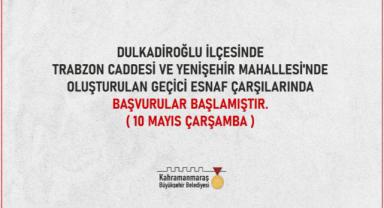 Geçici Çarşılarda Başvurular Başladı!
