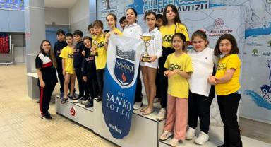 SANKO Okulları Yüzmede Madalyalar Kazandı