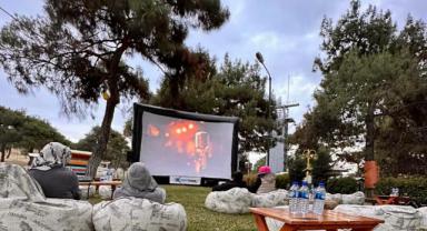 Kahramanmaraş’ta açık havada sinema keyfi