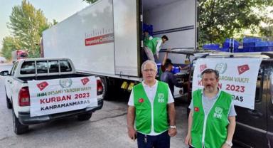 İHH Kahramanmaraş'ta yetimlere kurbanlık payı dağıttı..