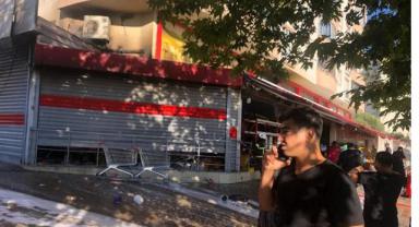 Market deposunda yangın paniğe neden oldu..