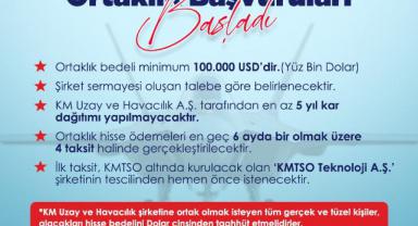 KM Uzay ve Havacılık A.Ş. Ortaklık Başvuruları Başladı!..