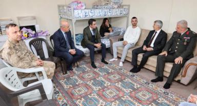 Vali Ünlüer'den Gazilerimiz Halil İbrahim Ergen Ve Muhammet Eren Karaoğlan’a Ziyaret..