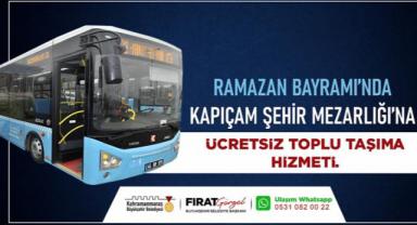 Bayramda Kapıçam Mezarlığı’na Ücretsiz Seferler Düzenlenecek..