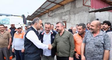 Başkan Toptaş, 1 Mayıs da emekçileri yalnız bırakmadı..
