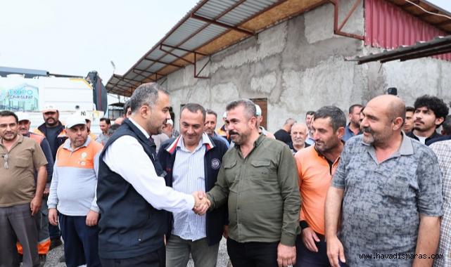 Başkan Toptaş, 1 Mayıs da emekçileri yalnız bırakmadı..