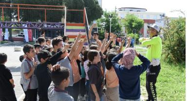 Dulkadiroğlu Trafik Eğitim Parkı’nın misafirleri öğrenciler oldu..