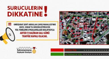 Bu sokak 24 saat trafiğe kapalı..