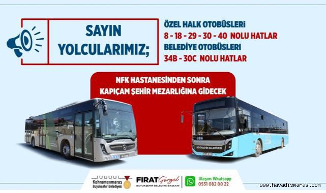 Büyükşehir, Bayramda Kapıçam'a Ücretsiz Toplu Taşıma Seferleri Düzenledi..