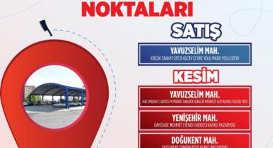 Dulkadiroğlu Belediyesi kurban kesim yerleri..