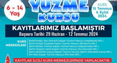 Onikişubat Belediyesi’nin profesyonel yaz yüzme kursu başlıyor..