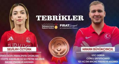 Başkan Görgel’den Kahramanmaraşlı Milli Sporcular Öztürk ve Büyükçıngıl’a Tebrik..