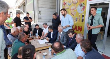 Vali Ünlüer ve Vekil Debgici, Sanayi esnafı ile görüştü..