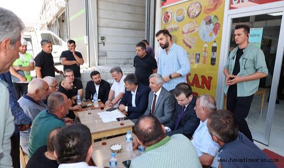Vali Ünlüer ve Vekil Debgici, Sanayi esnafı ile görüştü..