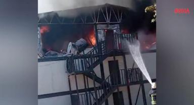 Kahramanmaraş'ta işçilerin barındığı konteynerde yangın çıktı