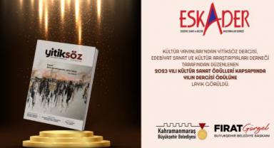 Yitiksöz'e Bir Ödül Daha