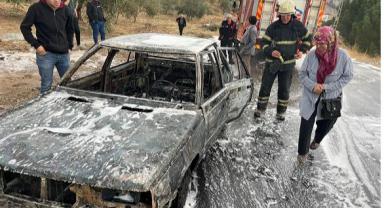 Kahramanmaraş’ta otomobil demir yığınına döndü..
