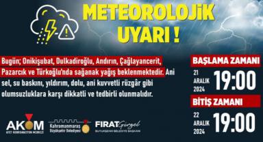 Sağanak Yağışa Karşı Vatandaşlar Uyarıldı!