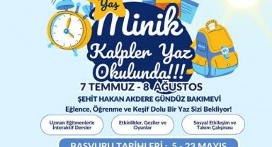 Onikişubat Belediyesi'nin 'Minik Kalpler Yaz Okulu'na başvurular başladı..