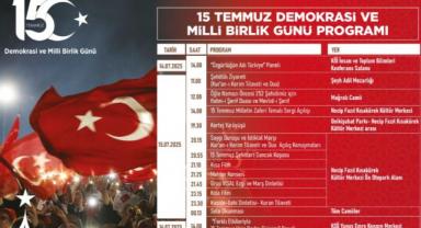 15 Temmuz Demokrasi ve Milli Birlik Günü Etkinlik Takvimi Açıklandı..