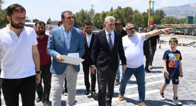 Başkan Görgel, Fuar Öncesi Atatürk Parkı’ndaki Hazırlıkları İnceledi.