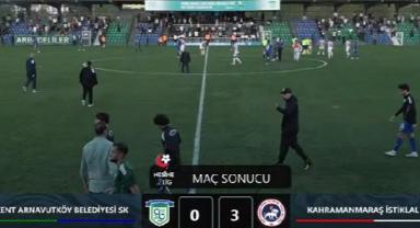 Arnavutköy Belediyespor 0-3 Kahramanmaraş İstiklalspor..