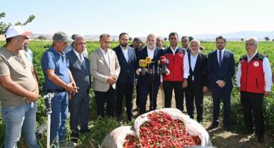 Başkan Görgel; “Coğrafi İşaretli Maraş Biberimizin Hasadı Bereketli Olsun”..