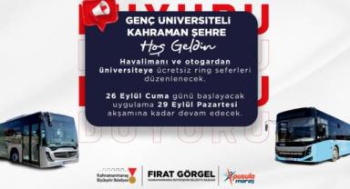 Büyükşehir’den Üniversitelilere Hoş Geldin Hediyesi; Havaalanı ve Otogardan Ücretsiz Ring..