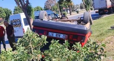Kahramanmaraş’ta otomobil takla attı: 2 yaralı..