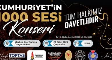 Onikişubat Belediyesi’nden bin kişilik dev koro ile Cumhuriyet Bayramı kutlaması..