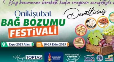 Onikişubat Belediyesi’nden Geleneksel Bağ Bozumu Festivali..