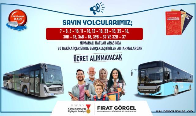 Büyükşehir’den Ücretsiz Aktarma..