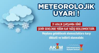 Çarşamba Günü Şehir Genelinde Kar Yağışı Bekleniyor!..