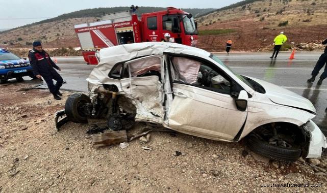 Kahramanmaraş’ta İki Otomobil Çarpıştı: 1 Ölü, 2 Yaralı..