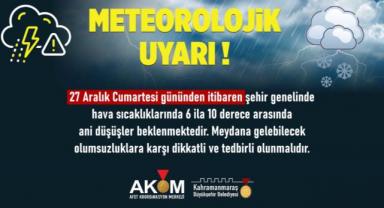 Soğuk Hava Uyarısı; Don ve Buzlanmaya Karşı Dikkat!..