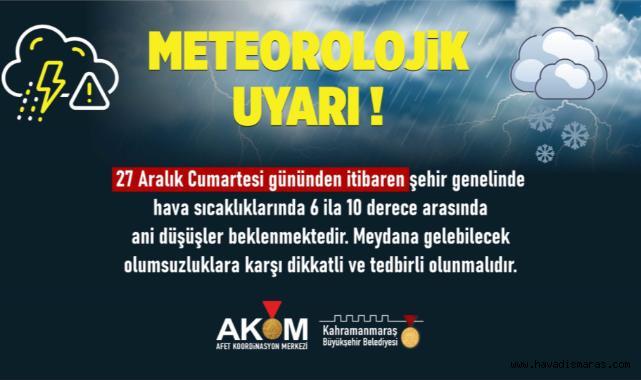 Soğuk Hava Uyarısı; Don ve Buzlanmaya Karşı Dikkat!..
