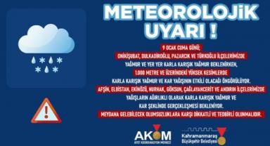 9 Ocak’ta Şehir Genelinde Yağış Var...