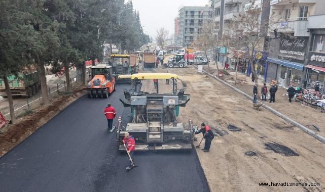 Azerbaycan Bulvarı’nda Altyapısı Tamamlanan Kısmın Üstyapısı Yenileniyor..
