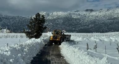 Büyükşehir, Kırsalda Karla Mücadelesini Kesintisiz Sürdürüyor..