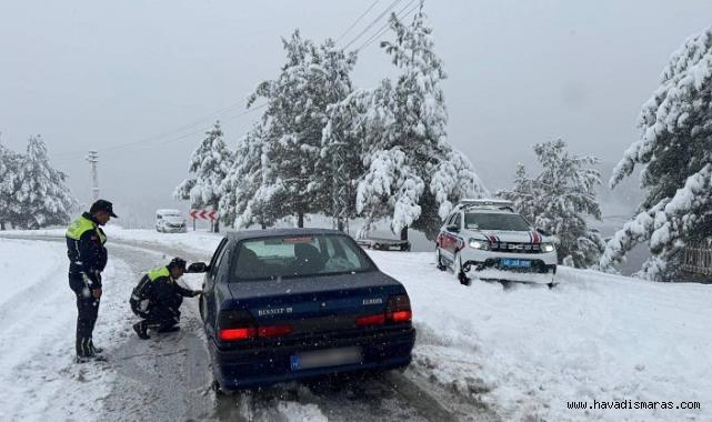 Kahramanmaraş jandarmadan sıkı denetim..