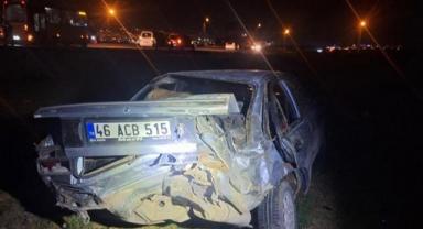 Kahramanmaraş’ta otomobil takla attı: 1 yaralı.