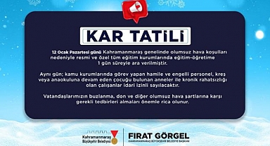 Okullar Yarında Tatil...