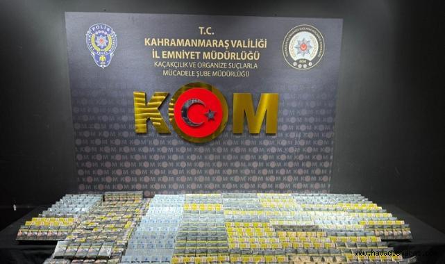 Kahramanmaraş’ta Narkotik ve Kaçakçılık Operasyonu..