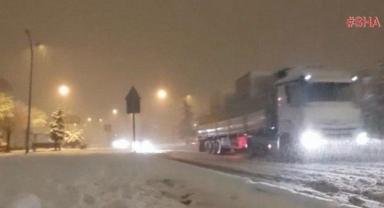 Kuzey İlçelerine Dün Gece Kar Yağdı..