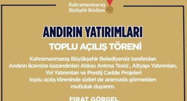 Büyükşehir’den 23 Ayda Andırın’a 1 Milyarlık Yatırım.